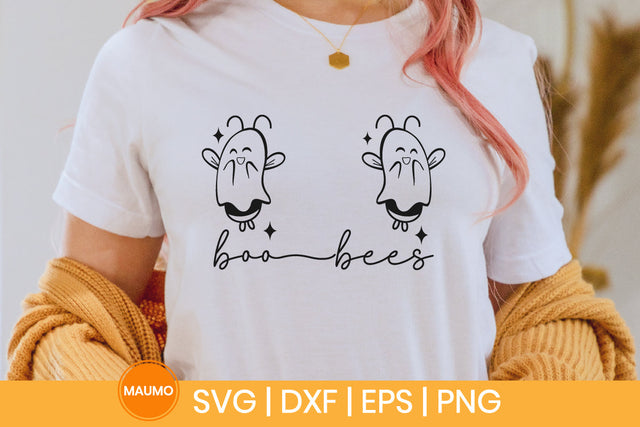 Boo bees, funny halloween svg SVG Maumo Designs 