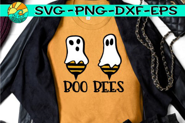 Boo Bees - Halloween Ghost - SVG PNG DXF EPS SVG On the Beach Boutique 