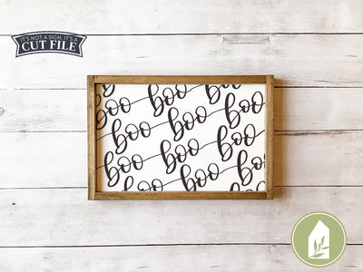 Boo Boo Boo SVG | Halloween SVG | Rustic Sign Design SVG LilleJuniper 