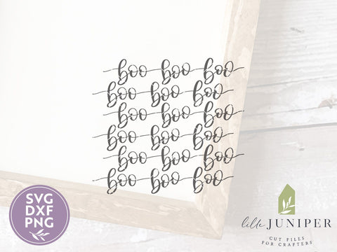 Boo Boo Boo SVG | Halloween SVG | Rustic Sign Design SVG LilleJuniper 