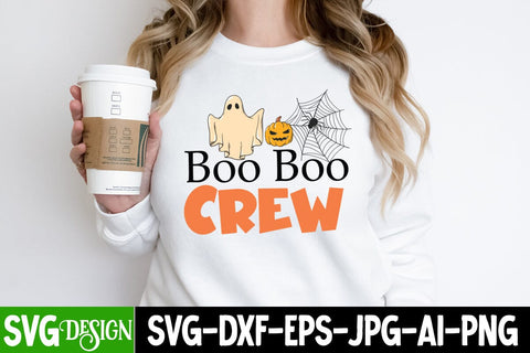 Boo Boo Crew SVG Cut File, Boo Boo Crew SVG Design, Boo Boo Crew Sublimation Design, Halloween SVG Cut File, Halloween SVG bundle, Halloween Quotes SVG ,Halloween SVG Sublimation Design, Trick or Treat SVG SVG BlackCatsMedia 