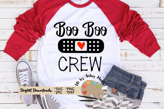 Boo Boo Crew svg - School Nurse - Nurse svg dxf - Nurse appreciation - Nurse gift SVG The Artsy Spot 