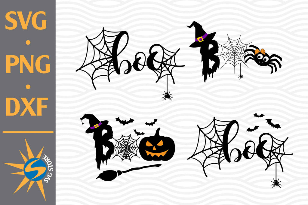 Boo Bundle SVG, PNG, DXF Digital Files Include - So Fontsy