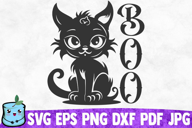 Boo Cat SVG MintyMarshmallows 