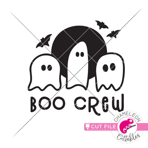 Boo Crew Halloween SVG dxf png SVG Chameleon Cuttables 