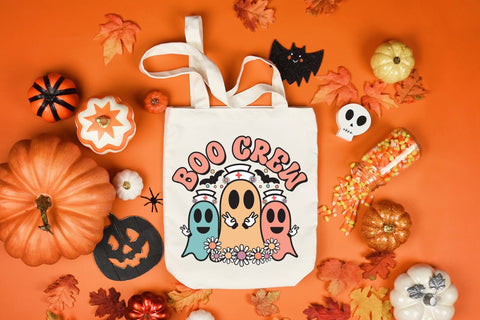 Boo Crew PNG, Hallowen Nurse Sublimation Sublimation CraftLabSVG 