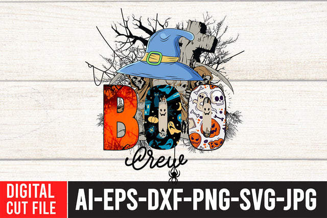 BOO Crew Sublimation Design Sublimation BlackCatsMedia 