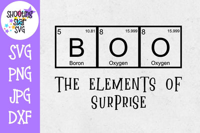 Boo Element of Surprise SVG - Halloween SVG - Nerdy SVG SVG ShootingStarSVG 
