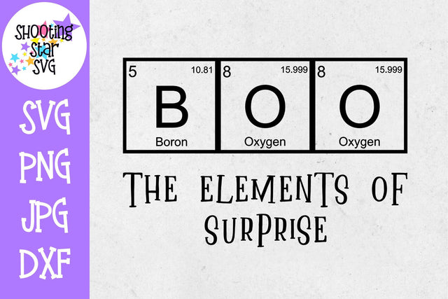 Boo Element of Surprise SVG - Halloween SVG - Nerdy SVG SVG ShootingStarSVG 
