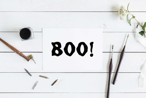 Boo! | Funny Halloween cut file SVG TheBlackCatPrints 