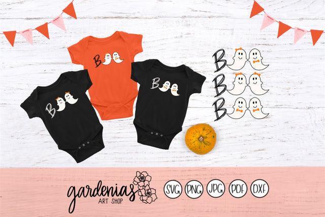 Boo Ghosts Halloween SVG Gardenias Art Shop 
