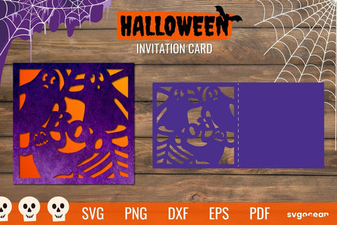 Boo Halloween Invitation SVG SvgOcean 