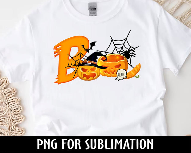Boo Halloween Png Sublimation Design Digital Download, Halloween Png, Halloween Design Sublimation BouDesign 