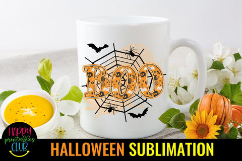 Boo Halloween Sublimation Ideas- Halloween Sublimation PNG Sublimation Happy Printables Club 