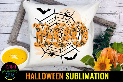 Boo Halloween Sublimation Ideas- Halloween Sublimation PNG Sublimation Happy Printables Club 
