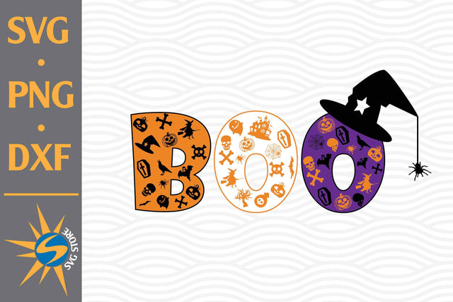 Boo Halloween SVG, PNG, DXF Digital Files Include SVG SVGStoreShop 