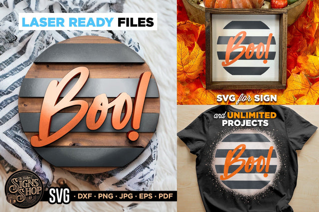 Boo! | Halloween SVG Sign SVG The Vintage Signs Shop 