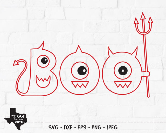 Boo | Halloween SVG SVG Texas Southern Cuts 