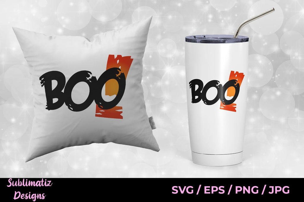 Boo! Halloween Vector File Printable, SVG Cut File - So Fontsy