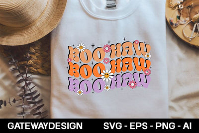 Boo Haw retro svg design SVG designmaster24 