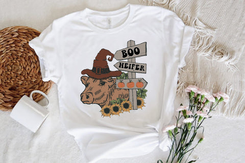 Boo Heifer Sunflower Sublimation Sublimation Jagonath Roy 