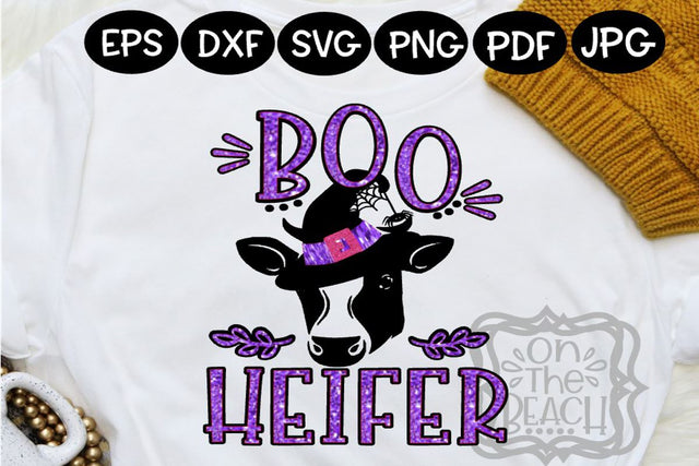 Boo Heifer - SVG PNG DXF EPS SVG On the Beach Boutique 