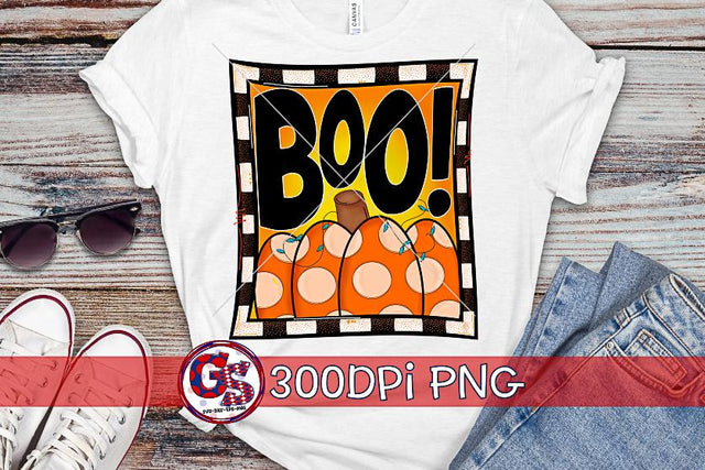 Boo! PNG for Sublimation-Halloween PNG Sublimation Greedy Stitches 