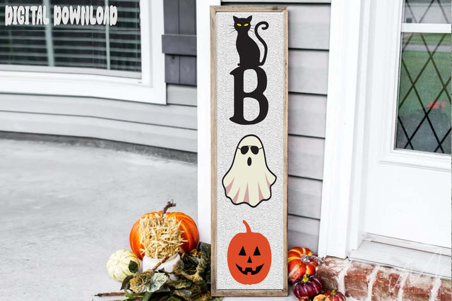 Boo porce sing svg, halloween porce sing svg, ghost svg, pumpkin svg, kids halloween porce svg, svg files for cricut, pumpkin porce sing svg SVG Isabella Machell 