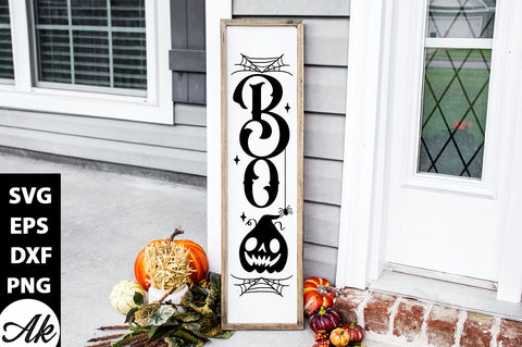 Boo Porch Sign SVG akazaddesign 