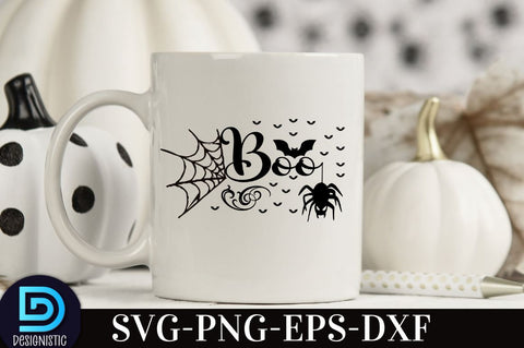 Boo, Retro Halloween SVG Design, SVG DESIGNISTIC 