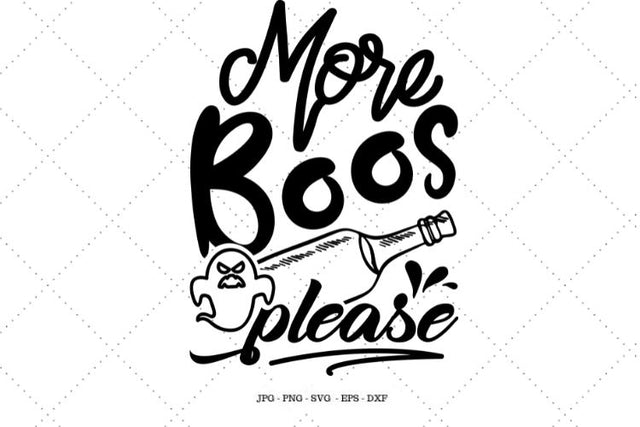 Boo Shirt Svg, More Boos Please, Halloween Party, Wine Lover, Funny Halloween Gift, Halloween Wine Glass SVG SVG Digital Designer 