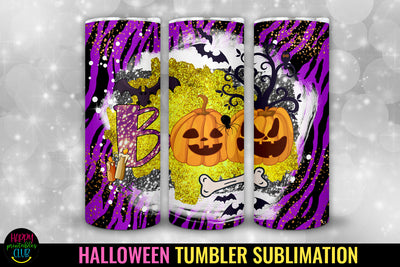 Boo Spooky Halloween Tumbler Sublimation I 20 Oz Tumbler Sublimation Happy Printables Club 