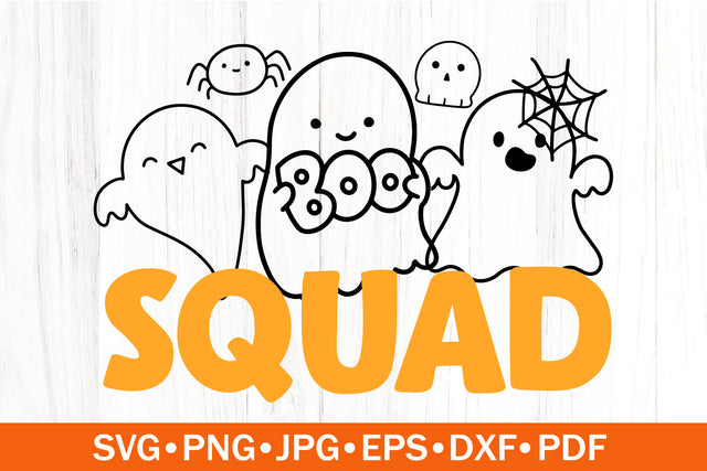 Boo Sqaud SVG | Halloween SVG SVG SeventhHeavenStudios 
