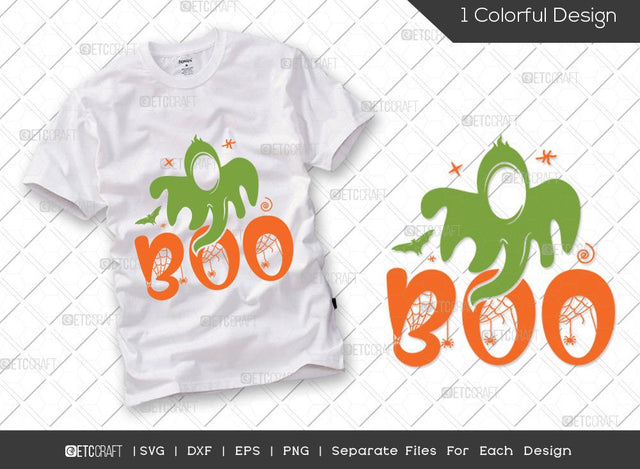 Boo SVG Cut File | Halloween Svg | Boo Crew Svg | Ghost Svg | Spider svg | Halloween T-shirt Design SVG ETC Craft 