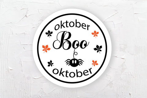 Boo SVG. Farmhouse Halloween SVG. Fall Sign SVG Olga Terlyanskaya 