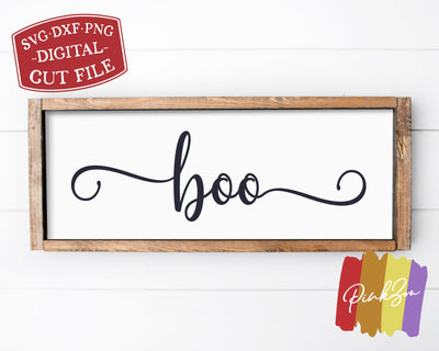 Boo SVG Files, Halloween Svg, Fall Svg, Farmhouse Svg, Autumn Svg, Commercial Use, Cricut, Silhouette, Digital Cut Files, DXF PNG (1317547981) SVG PinkZou 