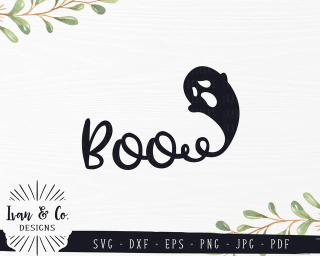 Boo SVG Files | Halloween SVG | Ghost SVG | Fall SVG | Autumn SVG | Commercial Use | Cricut | Silhouette | Cut Files (836152818) SVG Ivan & Co. Designs 