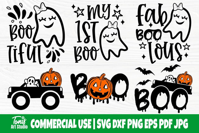 Boo SVG, Funny Halloween Svg, Ghost Svg, Kids Svg SVG TonisArtStudio 