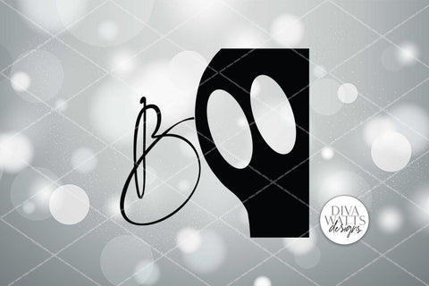 Boo SVG | Ghost SVG | Halloween Sign Design SVG Diva Watts Designs 
