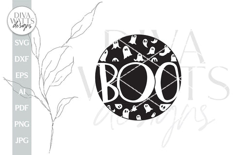 Boo SVG Halloween Ghost Door Hanger svg Ghost Sign svg Cute Ghost svg Boo sign svg Boo Door Hanger svg Halloween Ghost svg Halloween Welcome SVG Diva Watts Designs 