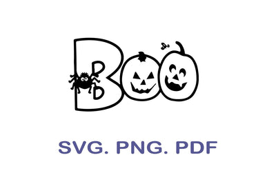 boo svg, halloween svg, spider svg, halloween shirt, cricut cut files, silhouette, fall svg, spooky svg, cobweb svg SVG MagicDesignUS 