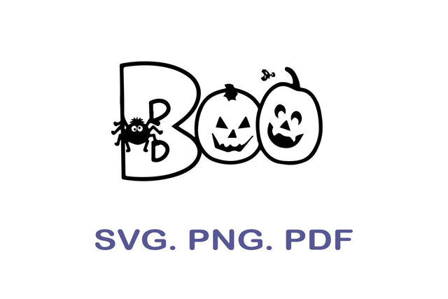 boo svg, halloween svg, spider svg, halloween shirt, cricut cut files, silhouette, fall svg, spooky svg, cobweb svg SVG MagicDesignUS 