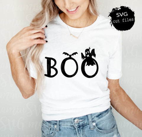 Boo Svg, Halloween Svg, Spooky Ghost Svg, Funny Ghost Svg, Boo Shirt Svg, Funny Halloween Svg SVG MaiamiiiSVG 