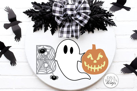 Boo SVG | Spiders / Ghost / Pumpkin Halloween Design SVG Diva Watts Designs 