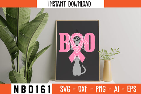 BOO T-Shirt Design SVG Nbd161 
