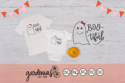 Boo-tiful Ghost Halloween SVG Gardenias Art Shop 