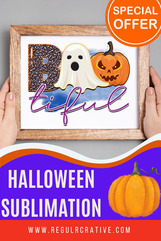 Boo tiful Sublimation PNG, Sublimation Halloween Design Sublimation Regulrcrative 