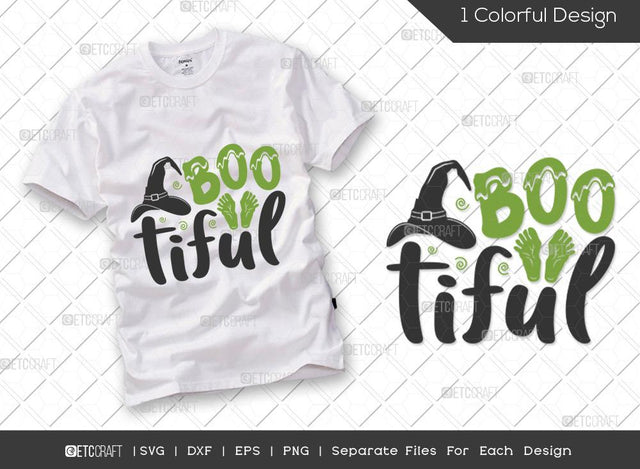 Boo Tiful SVG Cut File | Halloween Svg | Boo Squad Svg | Funny Halloween Svg | Boo Svg | Halloween T-shirt Design SVG ETC Craft 