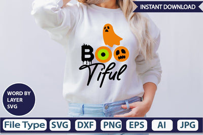 Boo Tiful SVG Cut File SVG DesignPlante 503 