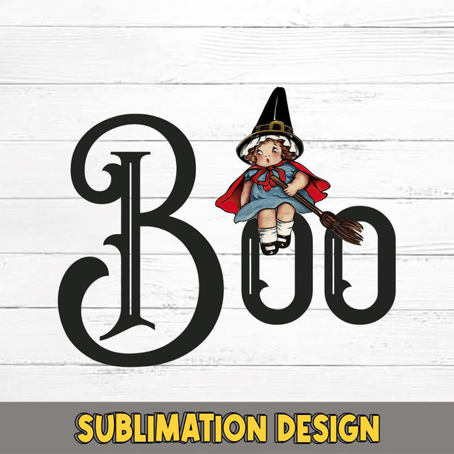 Boo Witch Cutie PNG for Sublimation, Retro Halloween, Cute Boho Halloween, Ghost png, Halloween Sublimation Design Sublimation sassyprint 
